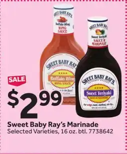 Stop&Shop Sweet Baby Ray's Marinade offer