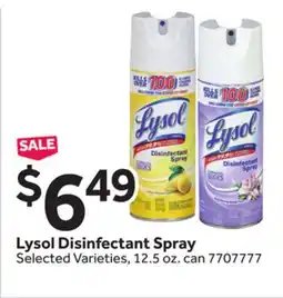 Stop&Shop Lysol Disinfectant Spray offer