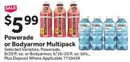 Stop&Shop Powerade or Bodyarmor Multipack offer