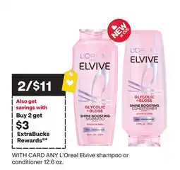 CVS ANY L'Oreal Elvive shampoo or conditioner offer