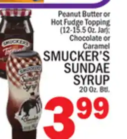 C Town SMUCKER'S SUNDAE SYRUP offer
