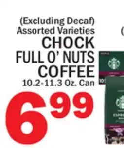 C Town CHOCK FULL O'NUTS COFFEE offer