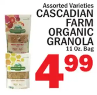 C Town CASCADIAN FARM ORGANIC GRANOLA offer