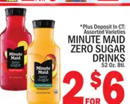 C Town MINUTE MAID ZERO SUGAR DRINKS offer