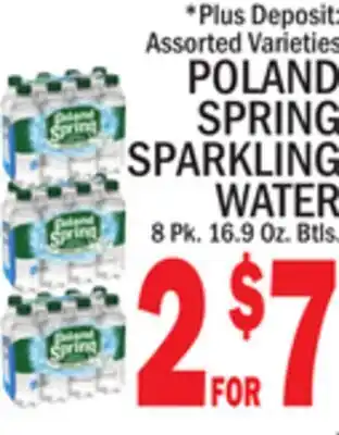 C Town POLAND SPRING SPARKLING WATER offer