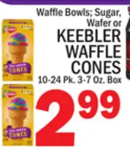 C Town KEEBLER WAFFLE CONES offer