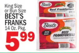 C Town BEST'S FRANKS offer