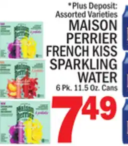 C Town MAISON PERRIER FRENCH KISS SPARKLING WATER offer