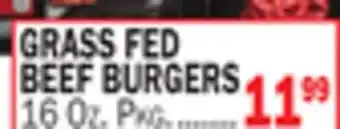 C Town GRASS FED BEEF BURGERS offer