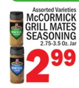 C Town McCORMICK GRILL MATES SEASONING offer