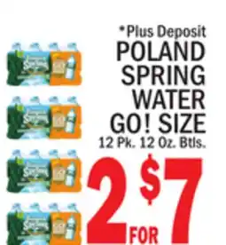 C Town POLAND SPRING WATER GO! SIZE offer