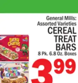 C Town General MIlls CEREAL TREAT BARS offer