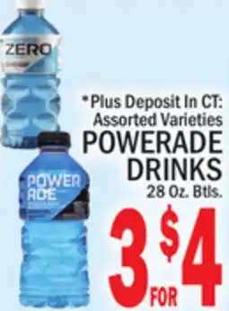 C Town POWERADE DRINKS offer