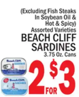 C Town BEACH CLIFF SARDINES offer