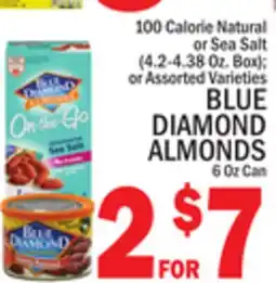 C Town BLUE DIAMOND ALMONDS 6 Oz Can offer