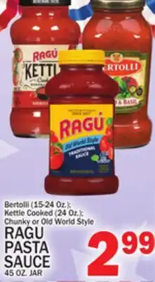 C Town RAGU PASTA SAUCE 45 OZ. JAR offer