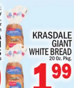 C Town KRASDALE GIANT WHITE BREAD offer