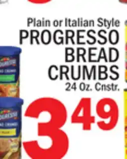 C Town PROGRESSO BREAD CRUMBS offer