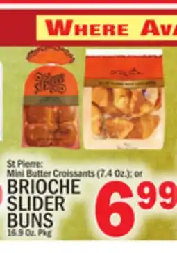 C Town BRIOCHE SLIDER BUNS, 16.9 Oz. Pkg offer