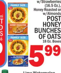 C Town POST HONEY BUNCHES OF OATS offer
