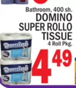 C Town DOMINO SUPER ROLLO TISSUE offer