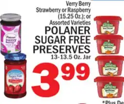 C Town POLANER SUGAR FREE PRESERVES offer