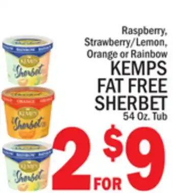 C Town KEMPS FAT FREE SHERBET offer