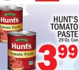 C Town HUNT'S TOMATO PASTE offer
