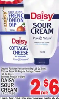 C Town DAISY SOUR CREAM 14 OZ CAN offer