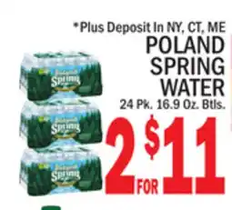 C Town POLAND SPRING WATER offer
