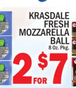 C Town KRASDALE FRESH MOZZARELLA BALL offer