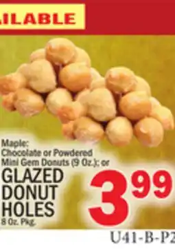 C Town GLAZED DONUT HOLES 8 Oz. Pkg.C offer