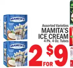 C Town MAMITA'S ICE CREAM offer