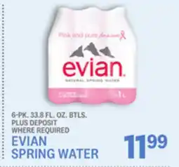 Kings Food Markets EVIAN SPRING WATER offer