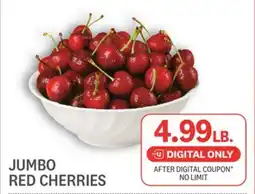 Kings Food Markets JUMBO RED CHERRIES offer