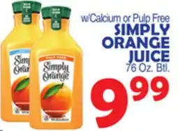 Bravo Supermarkets SIMPLY ORANGE JUICE offer
