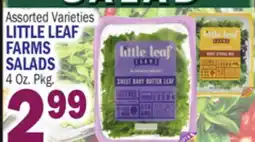 Bravo Supermarkets LITTLE LEAF FARMS SALADS offer