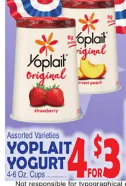 Bravo Supermarkets YOPLAIT YOGURT offer