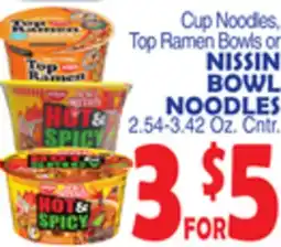 Bravo Supermarkets NISSIN BOWL NOODLES offer