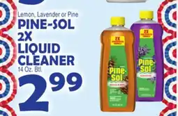 Bravo Supermarkets PINE-SOL 2X LIQUID CLEANER offer