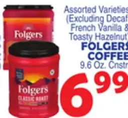Bravo Supermarkets FOLGERS COFFEE offer
