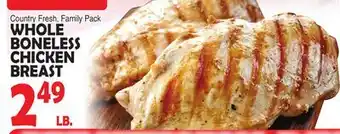 Bravo Supermarkets WHOLE BONELESS CHICKEN BREAST offer