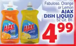 Bravo Supermarkets AJAX DISH LIQUID 52 Oz. Btl offer