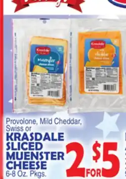 Bravo Supermarkets KRASDALE SLICED MUENSTER CHEESE offer