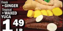 Bravo Supermarkets Fresh • GINGER • WAXED YUCA offer