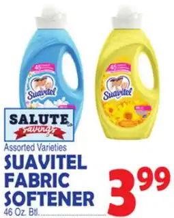 Bravo Supermarkets SUAVITEL FABRIC SOFTENER 46 Oz. Btl offer