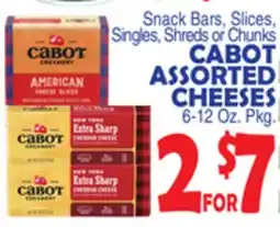 Bravo Supermarkets CABOT ASSORTED CHEESES offer