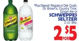 Bravo Supermarkets SCHWEPPES SELTZER offer