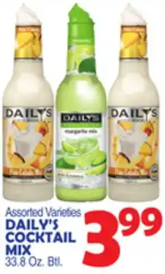 Bravo Supermarkets DAILY'S COCKTAIL MIX offer