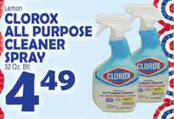 Bravo Supermarkets CLOROX ALL PURPOSE CLEANER SPRAY offer